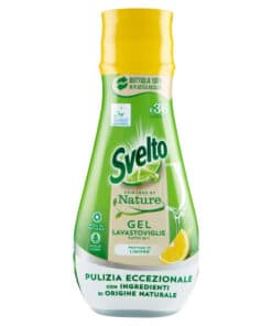 Svelto Gel Lavastoviglie con limone Tutto in 1 Powered By Nature 36 Lavaggi 640 ml