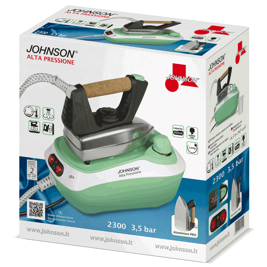 Johnson Alta Pressione Ferro da Stiro a Vapore 2300 W - immagine 2