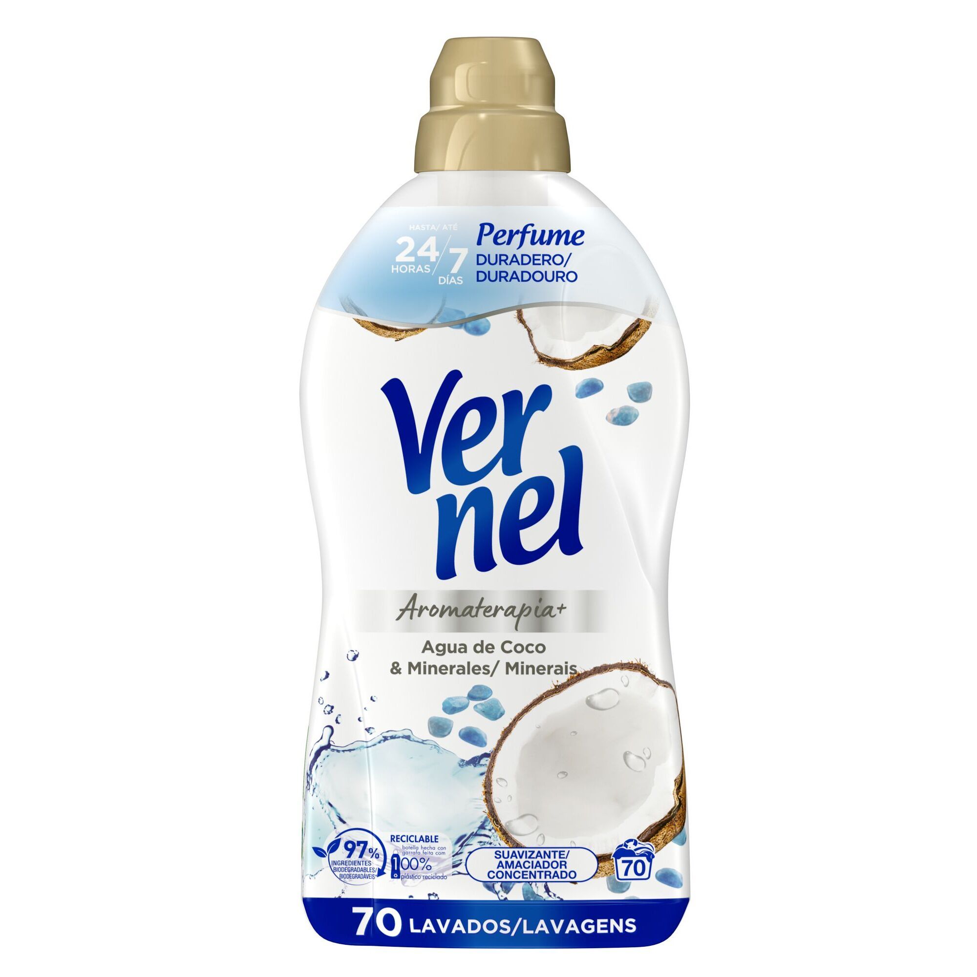 Vernel Aromaterapia+ Acqua di cocco e minerali 1,260 lt 70 lavaggi