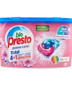 Bio Presto Color Power Caps Total 4 più 1 e Smacchiatore 18 pastiglie