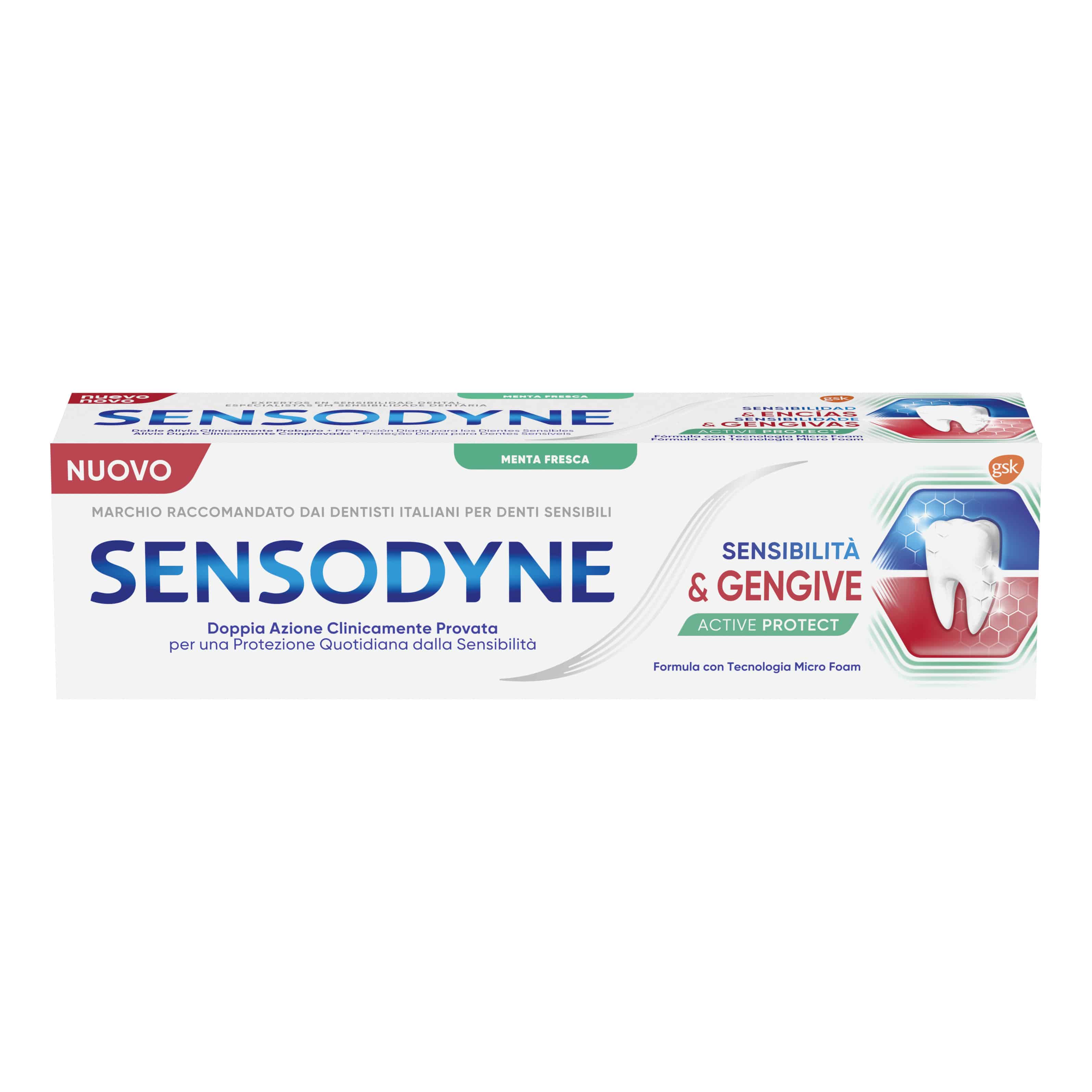Sensodyne Dentifricio Sensibilità & Gengive Active Protect 75 ml