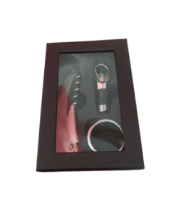 Set Accessori per Vino Elegante per sommelier -  Cavatappi, Aeratore e Anello Salvagoccia - immagine 2