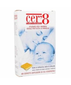 Cer'8 Cuscinetti Cerotto Adesivi Antizanzare Confezione da 48 Pezzi