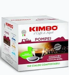 Caffè Kimbo Pompei – Cialde ESE 44mm Compatibili – Gusto Intenso e Avvolgente
